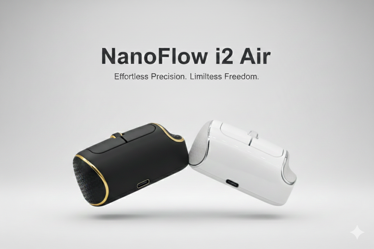 NanoFlow i2 Air-The Smallest Horizontal Mouse